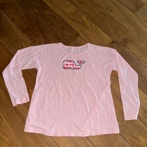 Vineyard Vines Pink Long Sleeve Kids Tee